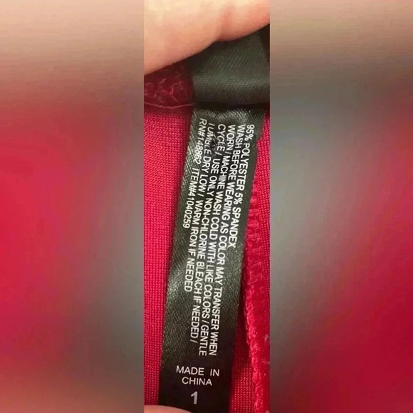 Torrid Crushed Velour Sleep Short in Jasper Red with Drawstring Waist,Pockets; 1 - Picture 7 of 7